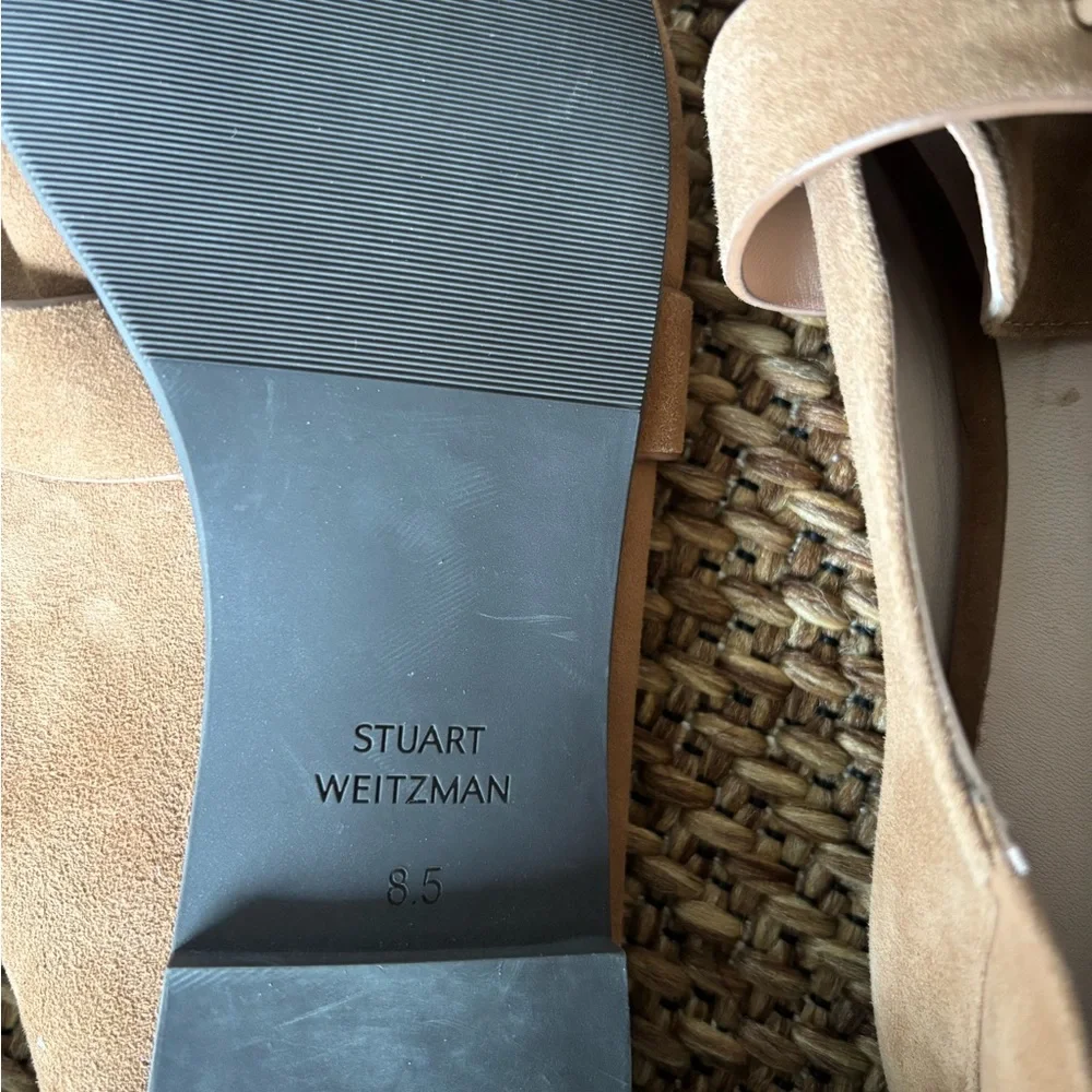 Stuart Weitzman Tan Suede Tassel Loafers - Picture 4 of 4